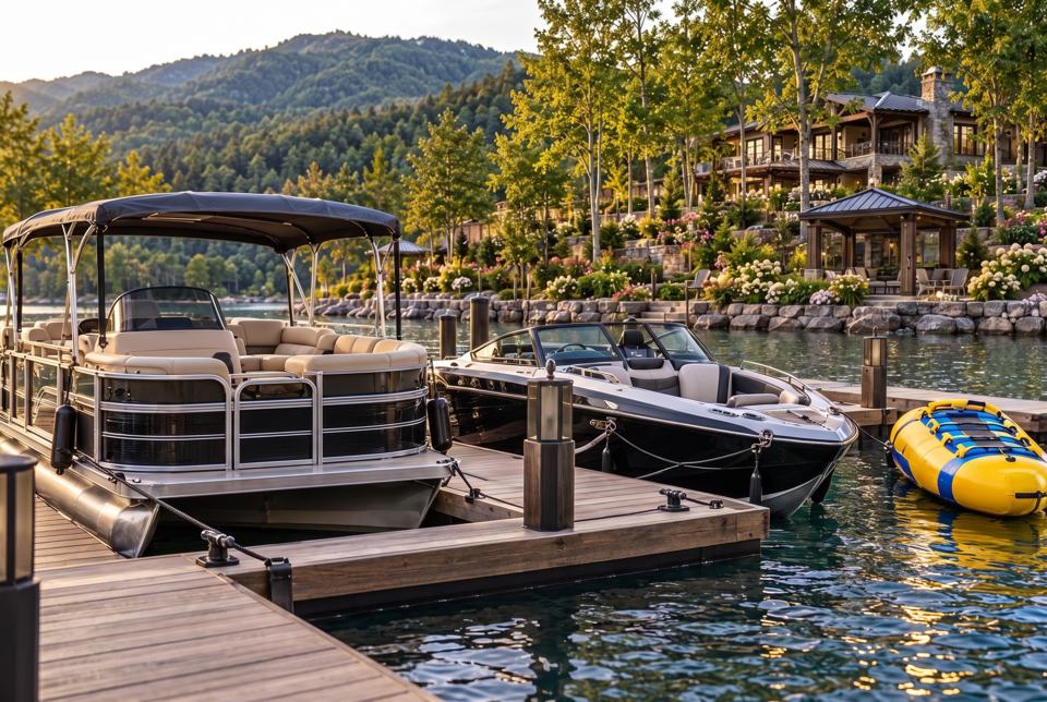 Lake Attractions & Gazebo concept rendering