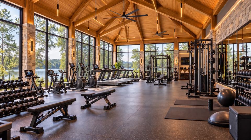 Fitness pavilion concept rendering