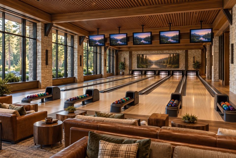 Bowling alley concept rendering